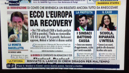 Conte brinda al Recovery, senza bollicine