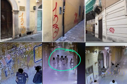 Potenza, graffitari imbrattano i muri del centro storico, il sindaco: «1... 2... 3... stella! Beccati!»