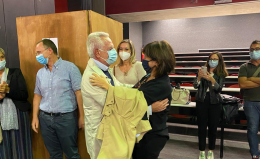 Mancini è il nuovo rettore Unibas: l'abbraccio con l'uscente Aurelia Sole