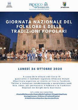 Giornata Nazionale del Folklore e delle Tradizioni Popolari: la mobilitazione web delle Pro Loco Di Basilicata 