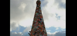 Brienza, questa sera l'accensione dell'albero fatto all'uncinetto