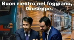 Il pentastellato Leggieri contro la Lega: «Misera battuta su Conte che dovrà, a loro dire, fare un buon rientro nel foggiano, inteso ovviamente come un postaccio»