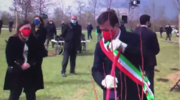 Biccari nel cuore di Bergamo per la giornata nazionale delle vittime del Covid