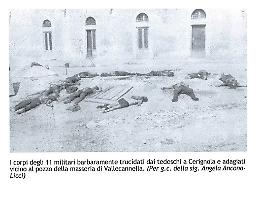 Il 25 aprile di Vallecannella: Cerignola ricorda l'eccidio di 11 militari italiani da parte dei tedeschi