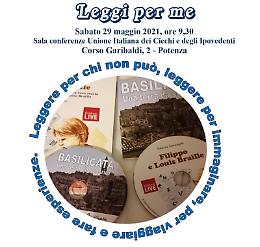 «Leggi per me», l’iniziativa dell’Unione ciechi di Potenza 
