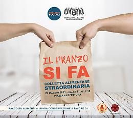 Potenza, il Pranzo si fa è l’iniziativa solidale di Magazzini Sociali e Portatori del Santo per il 29 maggio