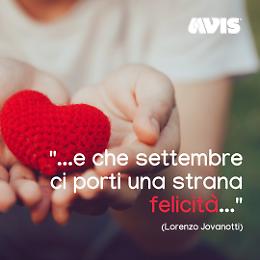 Primo settembre, il messaggio dell'Avis: «Settembre porta con sé il profumo di un nuovo inizio per donare un po' di sé agli altri»
