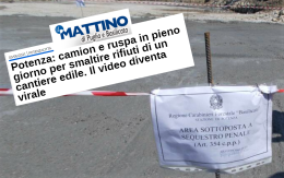 Smaltimento illecito di rifiuti a Potenza: sequestrata area del cantiere di Via dei Molinari 