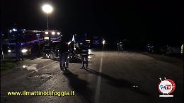 Due morti e un ferito nell'incidente stradale sulla Statale 16 tra Foggia e San Severo