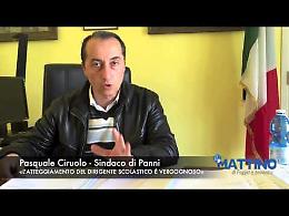 Panni, il sindaco Ciruolo punta il dito contro il preside della scuola