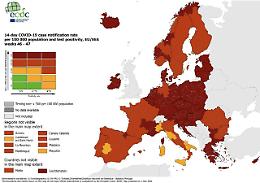 Ecdc, tutta l'Ue è rossa, zone gialle solo in Italia e Spagna. Gialla anche la Basilicata