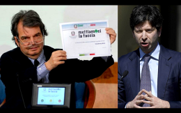 Multa per i disertori del vaccino, Crisanti: «Come disse Franceschiello all'esercito: 'Facite 'a faccia feroce'»