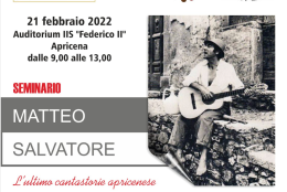 Il "Federico II" di Apricena celebra la 'parola' con Matteo Salvatore