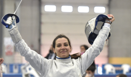Atene laurea Michela Battiston, la spadaccina volante dell'Aeronautica che si allena a Foggia