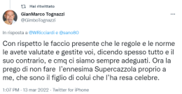 Tognazzi sotterra Ricciardi: sulle restrizioni avete detto «tutto e il contrario di tutto» e gli ricorda che era più famoso come attore