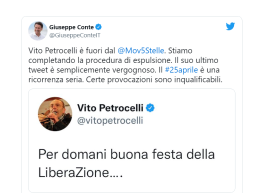 La festa della "liberaZione" costa cara al senatore Petrocelli, bufera social e di Palazzo