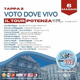 "Voto dove vivo", dopo Firenze il tour farà tappa a Potenza