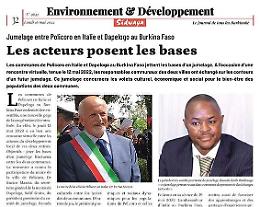 Policoro “approda” nel Burkina Faso, il sindaco Mascia prepara il gemellaggio con Dapelogo