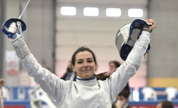La schermitrice foggiana di adozione Michela  Battiston sul tetto di Algeri, al secondo posto arricchito dal sesto di Martina Criscio