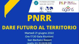 Pnrr, «futuro al territorio»: si parte da Lavello