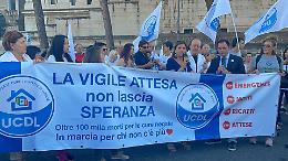  La marcia per le vittime della vigile attesa, a Roma in circa 2000 con l'Ucdl gridano "Giustizia"