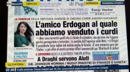 «Non possiamo scegliere tra il bene e il male»,  quindi  benedetto sia Erdogan, nuovo amico di Draghi