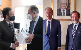 Bardi ricambia la visita all'ambasciatore tedesco Elbling e rilancia l'invito nella Città dei Sassi