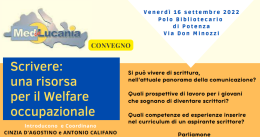 A Potenza il convegno: "Scrivere: una risorsa per il welfare occupazionale"