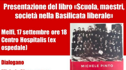 Scuola e maestri nella Basilicata liberale: oggi a Melfi il libro di Michele Pinto