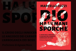 "Dio ha le mani sporche", il libro di Don Marcello Cozzi: il 23 ottobre la presentazione a Venosa 
