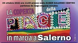 La coperta della pace, nata a Lagonegro nel 2019 con l'associazione 'Donne di pace', fa tappa a Salerno
