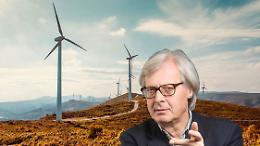 Per Sgarbi l'eolico è vento di mafia. "C'è un motivo se in Puglia ci sono 1.700 pale eoliche e in Piemonte solo 9"