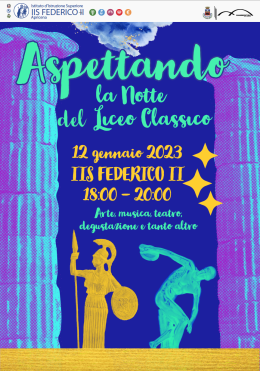 Vieni ad ‘assaporare’ la cultura classica al Federico II di Apricena!