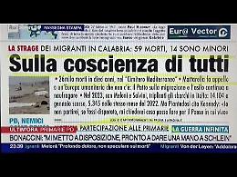 Naufragio migranti, sulla coscienza di tutti. Schlein regina del Pd sfida Meloni