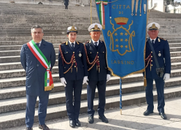 Il gonfalone di Cassino issato all'Altare della Patria anche per Foggia, in onore ai Comuni medaglia d'oro al valor militare dilaniati dai bombardamenti 