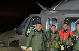 Soccorso al volo dell'Aeronautica militare su un mercantile turco nelle acque del Gargano