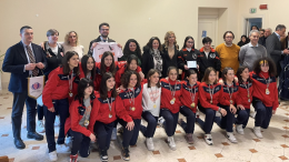 Potenza, squadra di basket femminile under 13 e campionessa italiana di kick boxing premiate in Comune 
