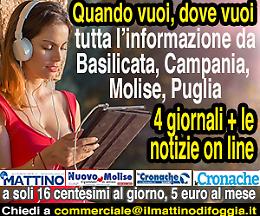 4 giornali al prezzo di 1 più le notizie on line