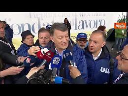 Primo maggio a Potenza, Bombardieri (Uil): «Prima di parlare di autonomia dare pari dignità al Mezzogiorno»