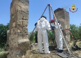 Cadavere in un pozzo a Cerignola, forse di un uomo scomparso 9 anni fa