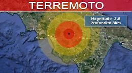 Scossa di terremoto di magnitudo 3.8 tra Campania e Basilicata