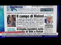 Il campo di Meloni. 610mila bambini nelle grinfie di Israele. Biden, lo smemorato di Scranton