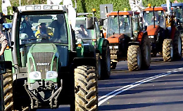 Da Foggia al Molise la protesta di 270 trattori incoraggiata dai cittadini molisani
