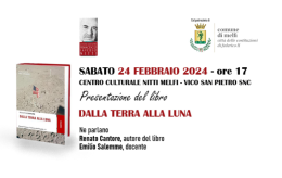Tutto pronto a Melfi per la presentazione del libro "Dalla terra alla luna" di Renato Cantore