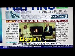 Giorgia a stelle e strisce da Biden