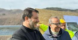 Blitz di Salvini sulla statale 658 per l'ampliamento della Potenza-Melfi