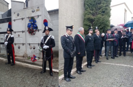 I Carabinieri ricordano a Rocchetta Michele Castellano, ucciso 80 anni fa a Malga Bala con altri 11 militari dai partigiani slavi