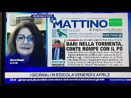 Bari nella tormenta, Conte rompe con il Pd