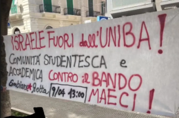 L'università di Bari dice "no" alla collaborazione con Israele responsabile dell'eccidio a Gaza