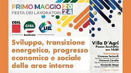 Primo Maggio: a Villa d'Agri la manifestazione di Cgil, Cisl e Uil